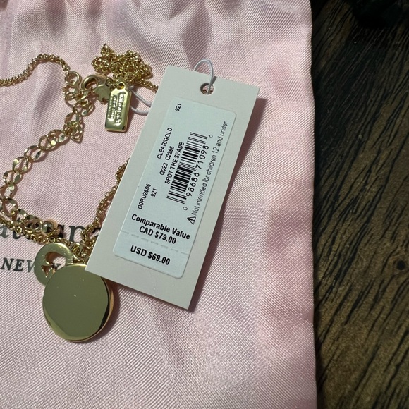 KATE SPADE ♠️ New York 'Spot The Spade' Pave Charm Pendant Necklace - Picture 5 of 5